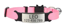 Load image into Gallery viewer, Personalized ID Free Engraving Cat Collar
