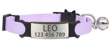 Load image into Gallery viewer, Personalized ID Free Engraving Cat Collar
