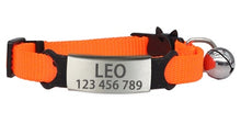 Load image into Gallery viewer, Personalized ID Free Engraving Cat Collar
