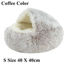 Load image into Gallery viewer, Hot Plush Round Cat Bed
