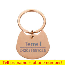 Load image into Gallery viewer, Personalized Pet ID Tag Keychain

