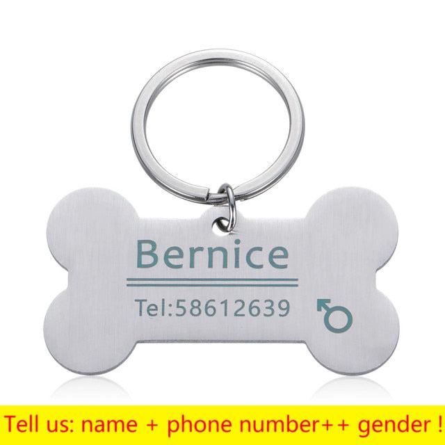 Personalized Pet ID Tag Keychain