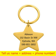Load image into Gallery viewer, Personalized Pet ID Tag Keychain
