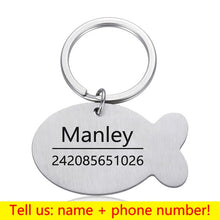Load image into Gallery viewer, Personalized Pet ID Tag Keychain
